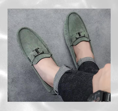 Mocassins Homme en Daim Luxe - Atelier Chaussure