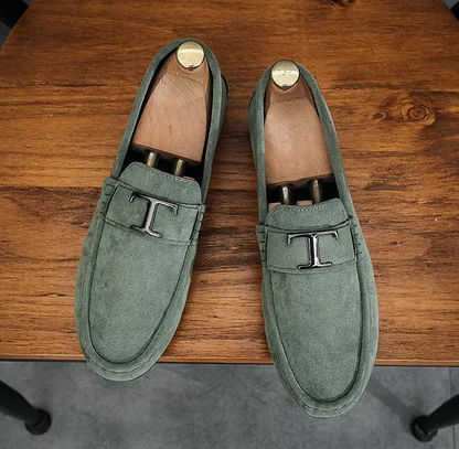 Mocassins Homme en Daim Luxe - Atelier Chaussure