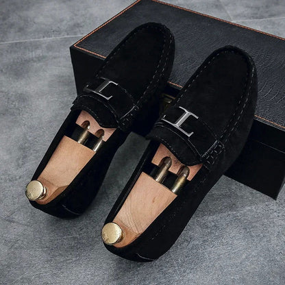 Mocassins Homme en Daim Luxe - Atelier Chaussure