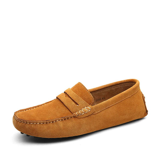 Mocassins Homme en Daim Souple - Atelier Chaussure