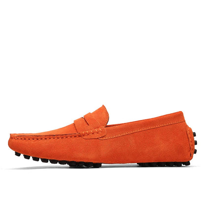 Mocassins Homme en Daim Souple - Atelier Chaussure