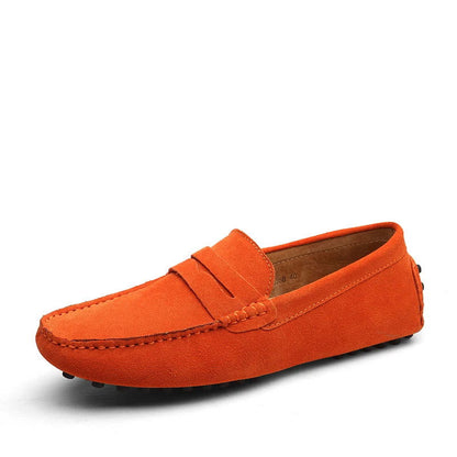 Mocassins Homme en Daim Souple - Atelier Chaussure