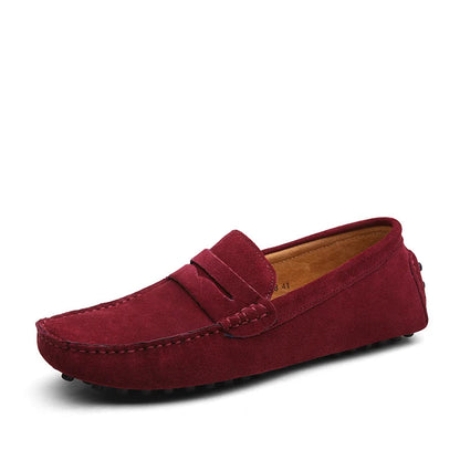 Mocassins Homme en Daim Souple - Atelier Chaussure