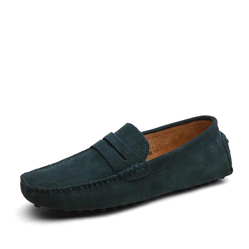Mocassins Homme en Daim Souple - Atelier Chaussure