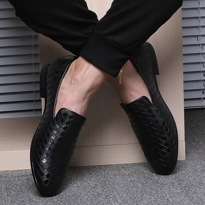 Mocassins en Cuir Tressé - Classe et Respirabilité - Atelier Chaussure