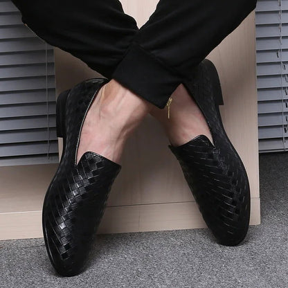 Mocassins en Cuir Tressé - Classe et Respirabilité - Atelier Chaussure