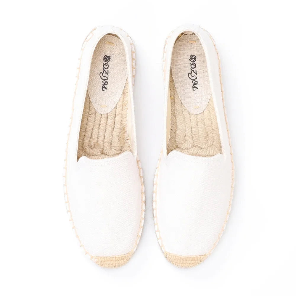 Espadrilles Femme Toile – Semelle Tressée Bout Rond