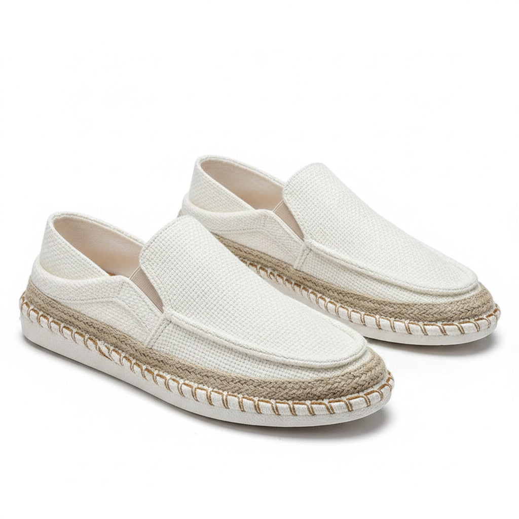 Espadrilles Homme Toile Tressée – Slip-On Unie