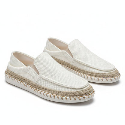 Espadrilles Homme Toile Tressée – Slip-On Unie