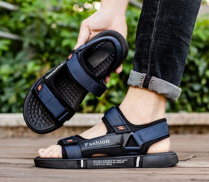 Sandales Homme – Style Sportif À Scratch Et Détails Contrastés