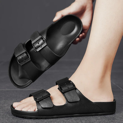 Sandales Homme – Double Boucle Réglable Et Semelle Antidérapante