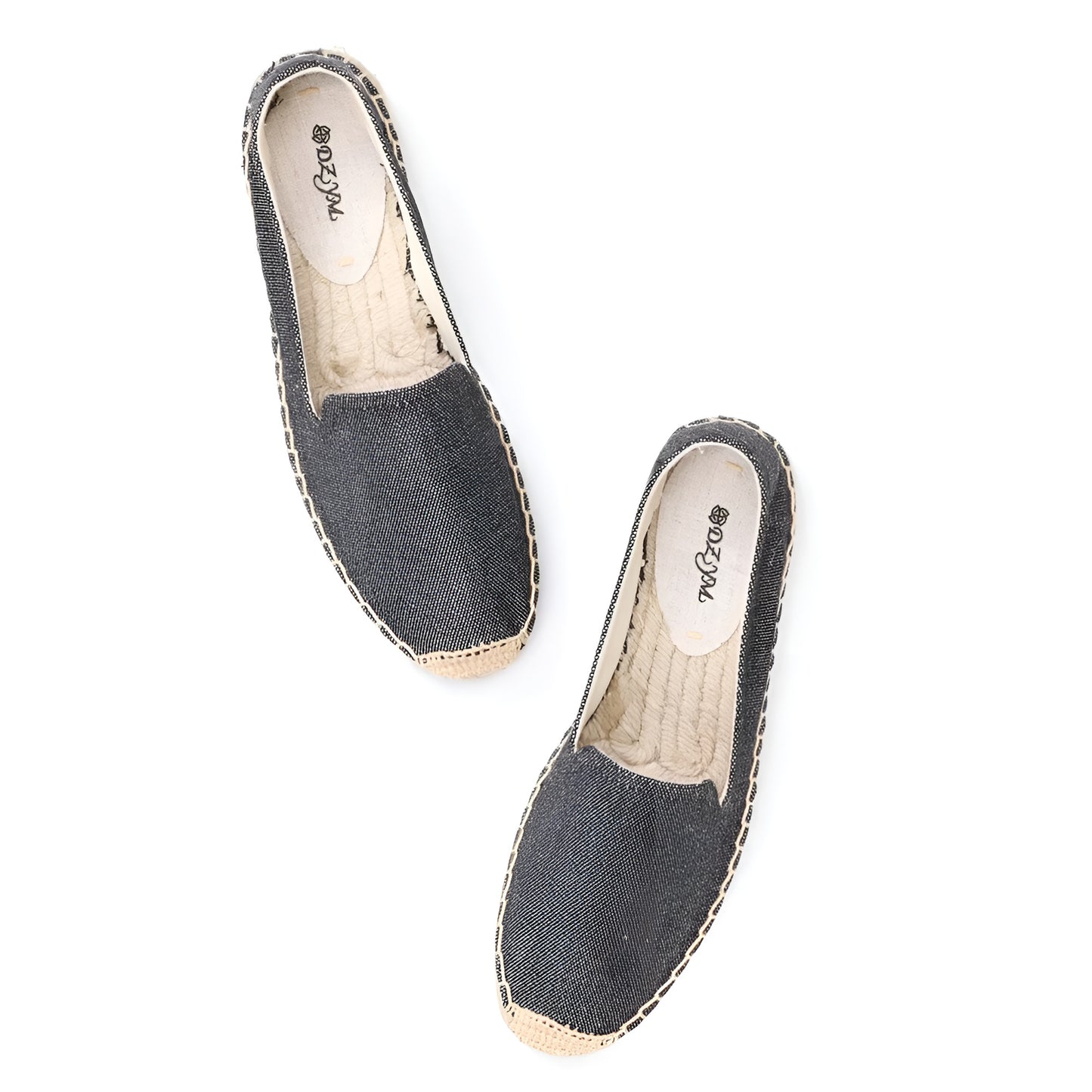 Espadrilles Femme Toile – Semelle Tressée Bout Rond