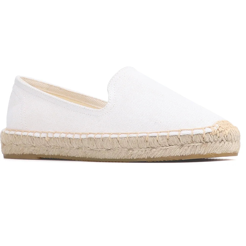 Espadrilles Femme Toile – Semelle Tressée Bout Rond