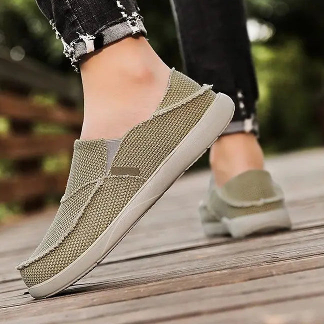 Espadrilles Homme Toile – Design Tressé Décontracté Slip-On