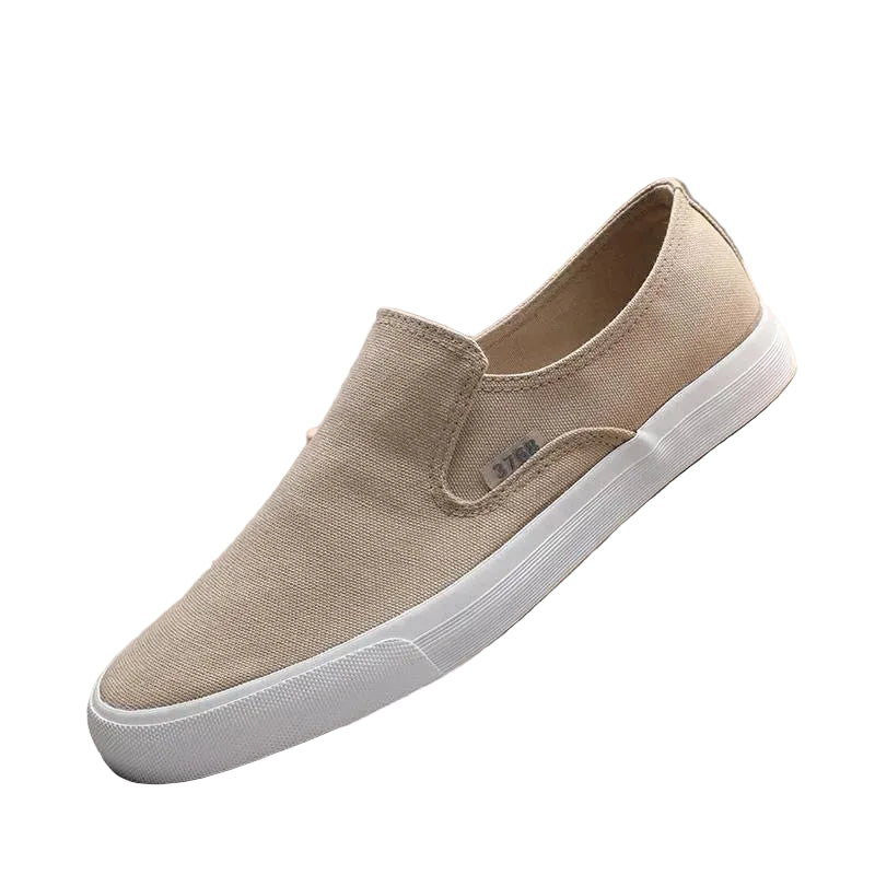 Espadrilles Homme Toile – Slip-On Uni Semelle Tressée