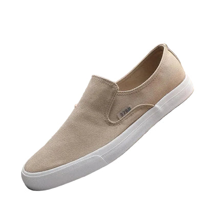 Espadrilles Homme Toile – Slip-On Uni Semelle Tressée