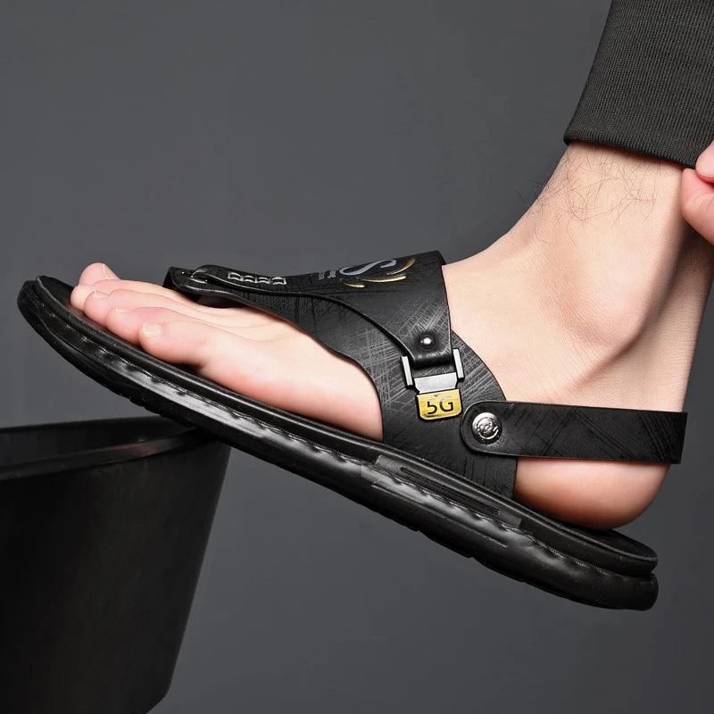 Sandales Homme – Entre-Doigts Avec Bride Arrière Et Semelle Rembourrée