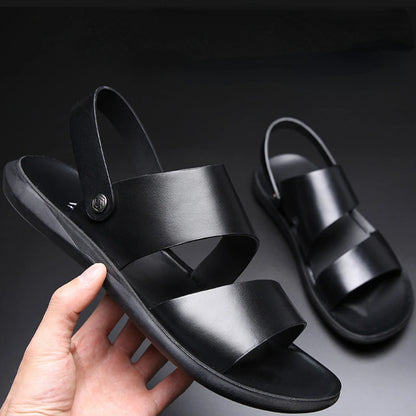 Sandales Homme – Brides Larges Croisées Et Maintien Arrière