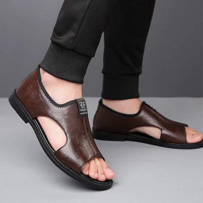 Sandales Homme – Forme Fermée Et Ouverture Avant Respirante