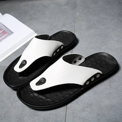 Sandales Homme – Bout Rond Avec Séparation D'orteils Et Rivets Métal