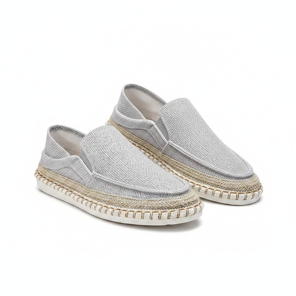 Espadrilles Homme Toile Tressée – Slip-On Unie