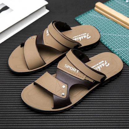 Sandales Homme – Bride Large Sport Et Finition Rivetée