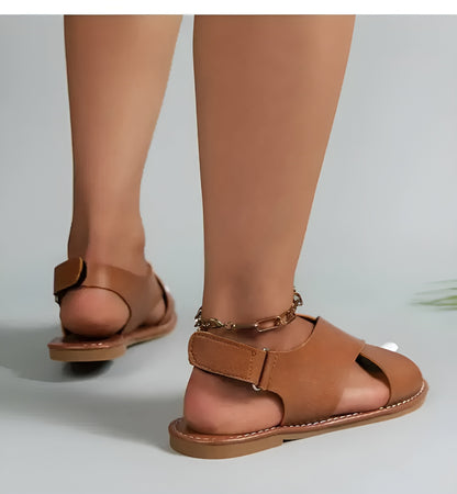 Sandales Femme – Brides Croisées Confort Plat Quotidien