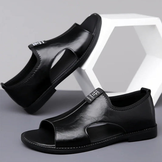 Sandales Homme – Forme Fermée Et Ouverture Avant Respirante