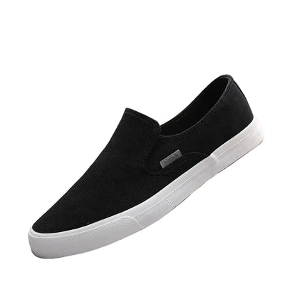 Espadrilles Homme Toile – Slip-On Uni Semelle Tressée