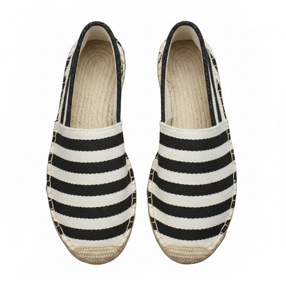 Espadrilles Homme Toile Rayées – Slip-On Décontractées