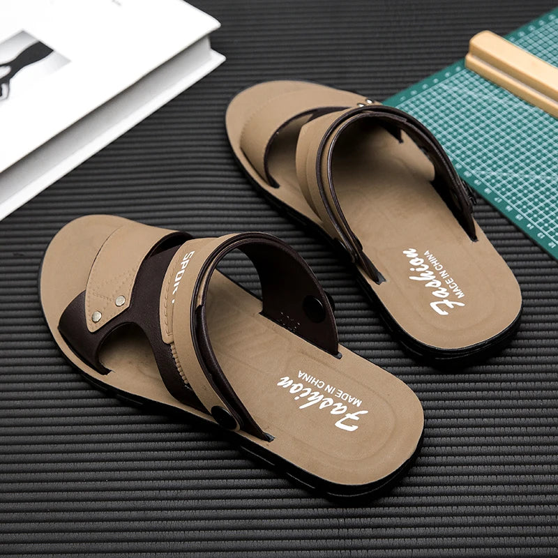 Sandales Homme – Bride Large Sport Et Finition Rivetée