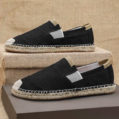 Espadrilles Homme Toile – Semelle Tressée Unie