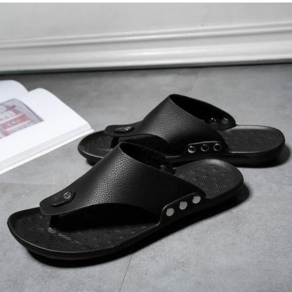Sandales Homme – Bout Rond Avec Séparation D'orteils Et Rivets Métal