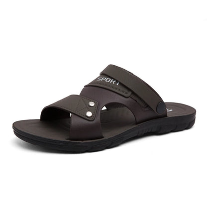 Sandales Homme – Bride Large Sport Et Finition Rivetée