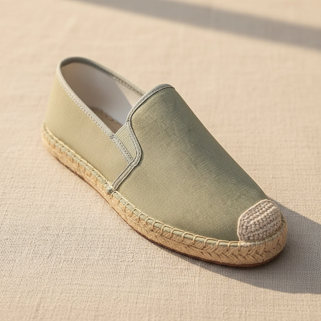 Espadrilles Homme Toile – Slip-On Bout Rond Style Pêcheur