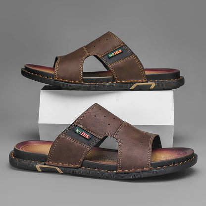 Sandales Homme – Design Croisé Confortable Et Antidérapant