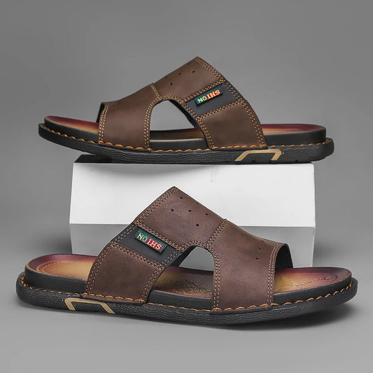Sandales Homme – Design Croisé Confortable Et Antidérapant