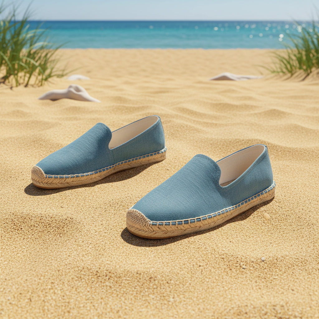 Espadrilles Homme Toile – Design Uni À Enfiler