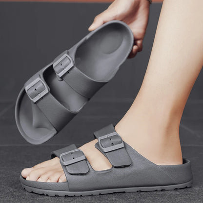 Sandales Homme – Double Boucle Réglable Et Semelle Antidérapante
