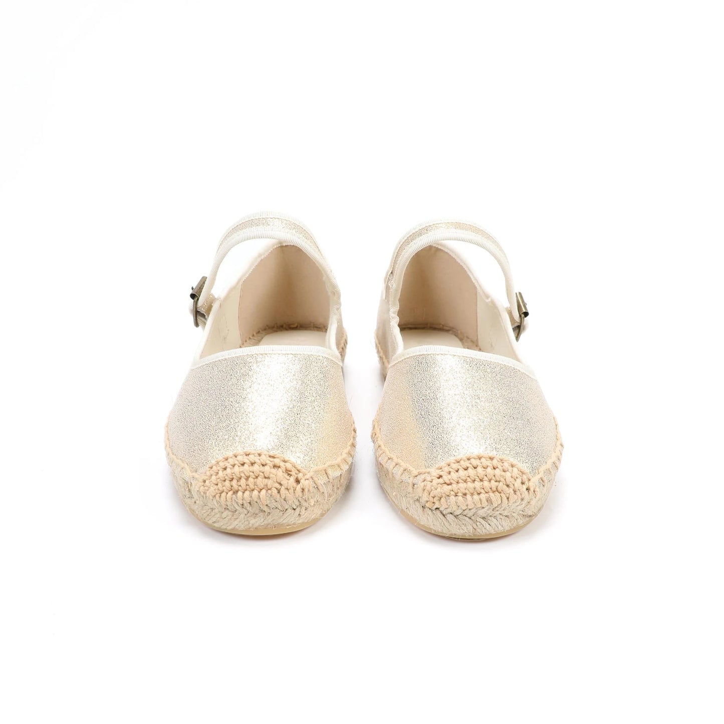 Espadrilles Femme Toile – Mary Janes Bride Boucle Contrastée