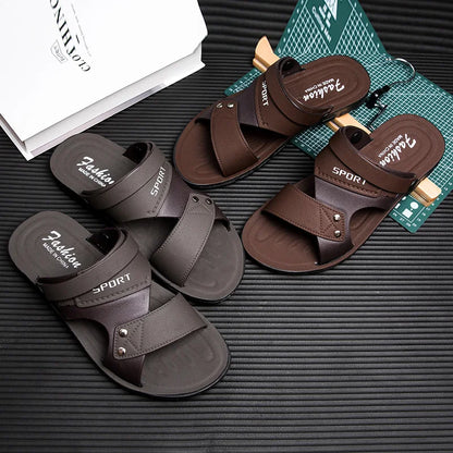 Sandales Homme – Bride Large Sport Et Finition Rivetée