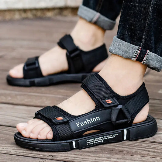 Sandales Homme – Style Sportif À Scratch Et Détails Contrastés