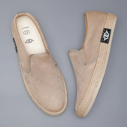 Espadrilles Homme Toile – Texture Tressée Slip-On