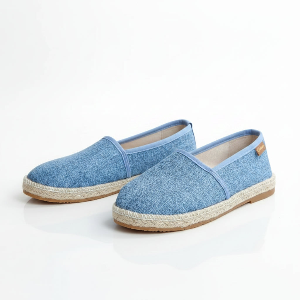 Espadrilles Femme Toile – Bicolore Slip-On Confort
