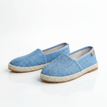 Espadrilles Femme Toile – Bicolore Slip-On Confort