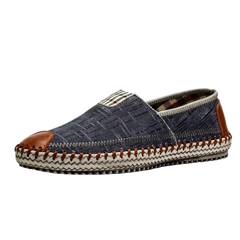 Espadrilles Homme – Bout Rond Couture Apparente Slip-On