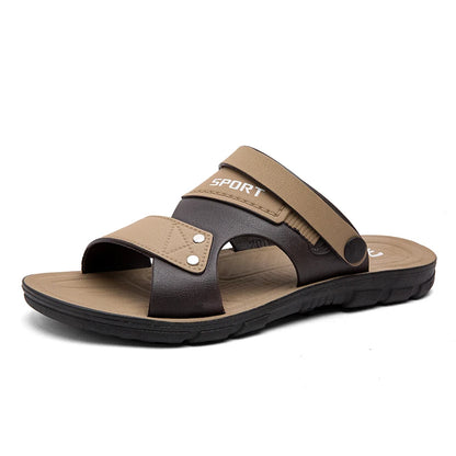 Sandales Homme – Bride Large Sport Et Finition Rivetée