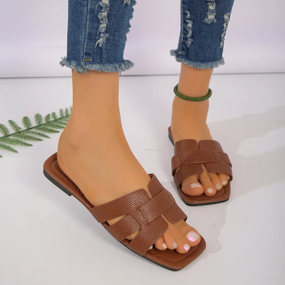 Sandales Femme – Plates Croisées Style Décontracté