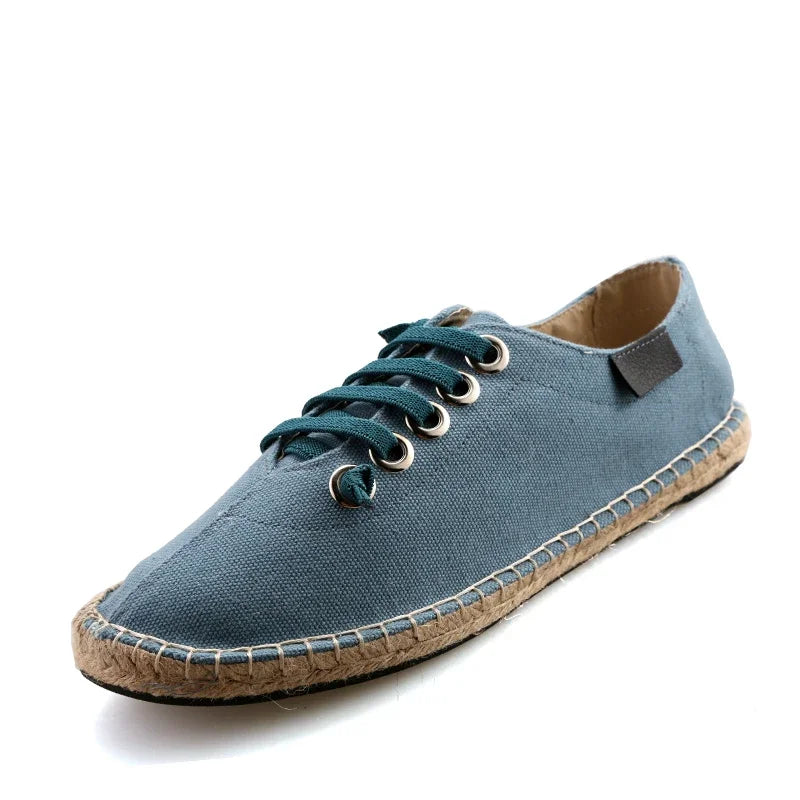Espadrilles Homme – Bout Rond Couture Apparente Slip-On