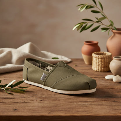 Espadrilles Femme Canvas – Bout Pointu Sans Lacets
